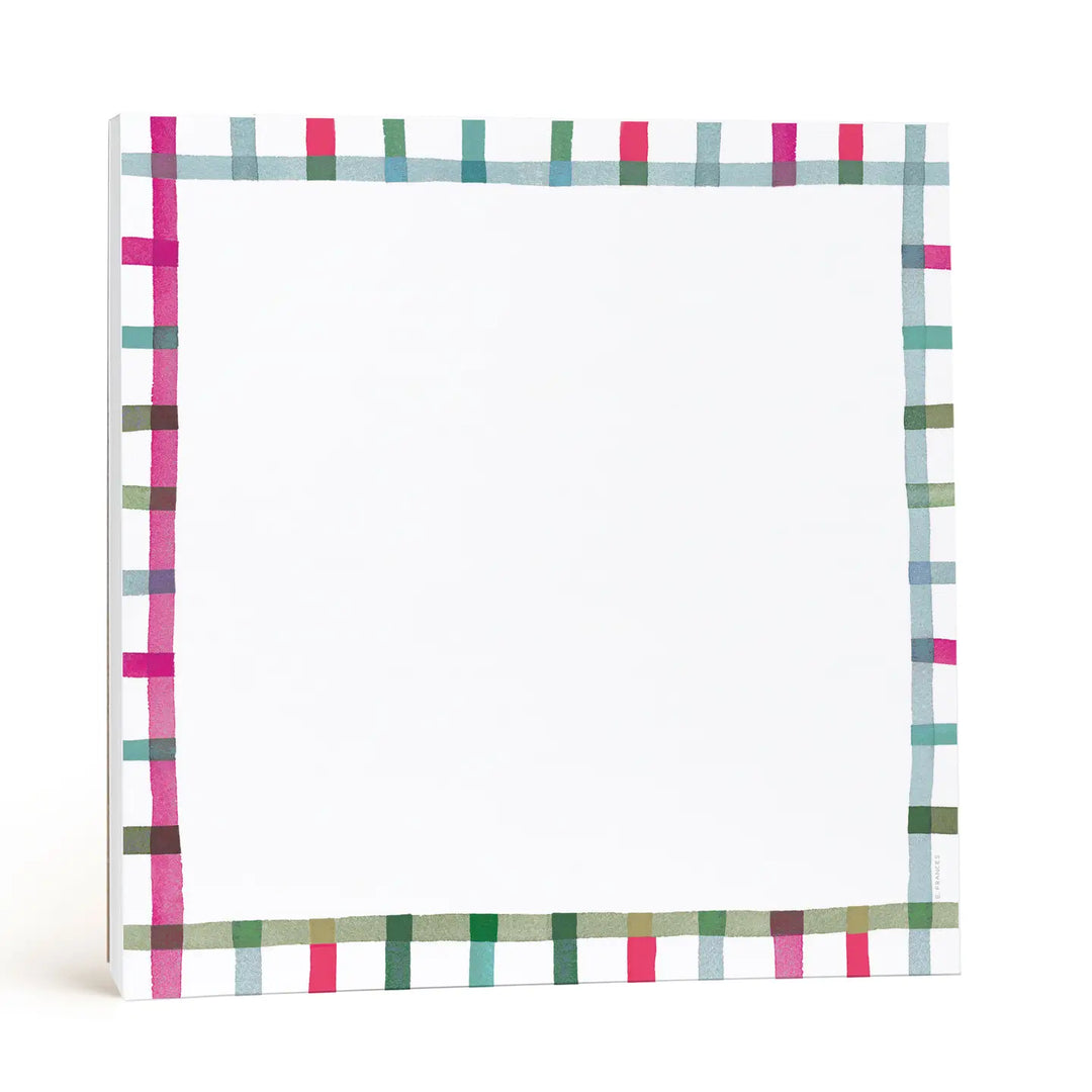E. Frances Paper Paper Happy Plaid Chunky Notepad