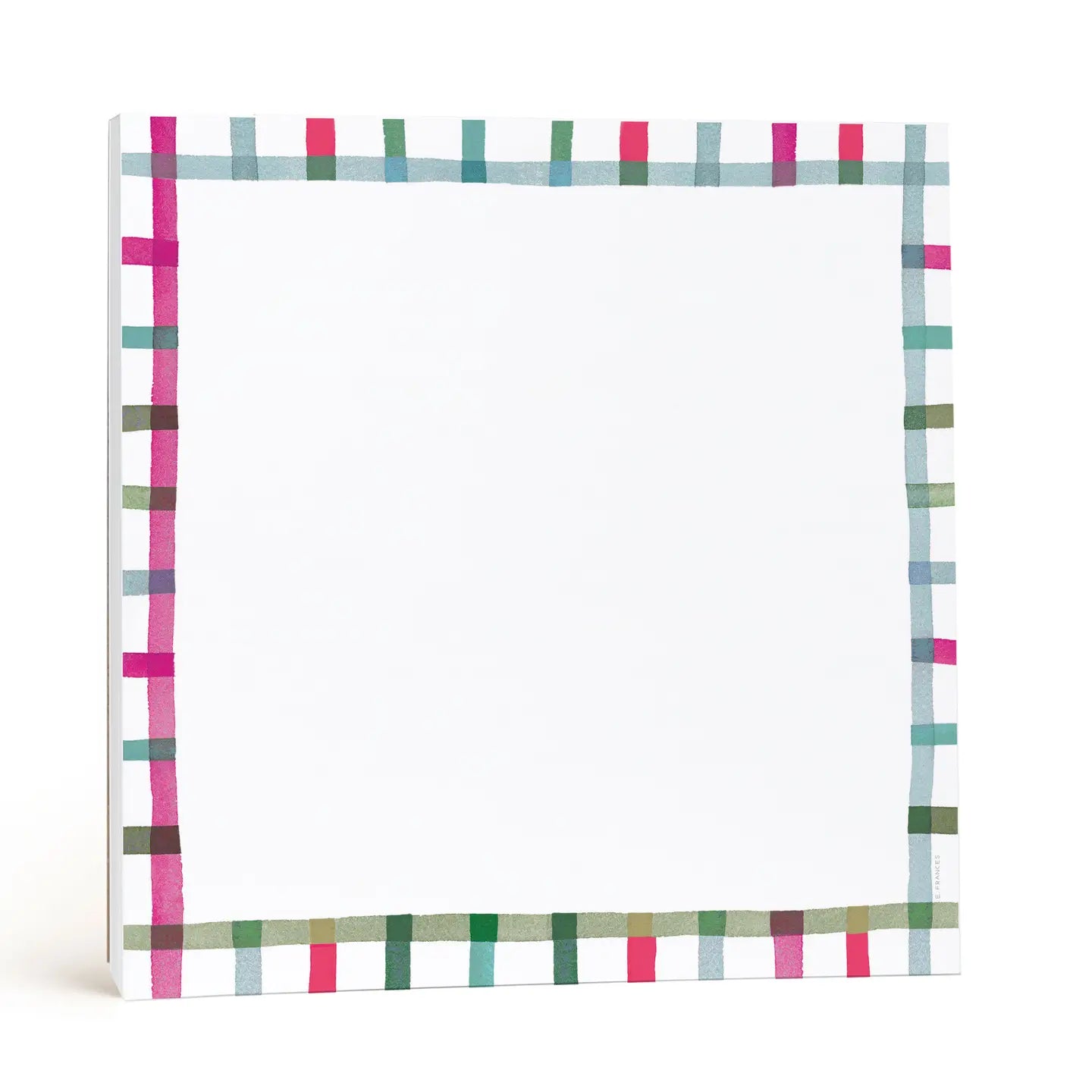 E. Frances Paper Paper Happy Plaid Chunky Notepad