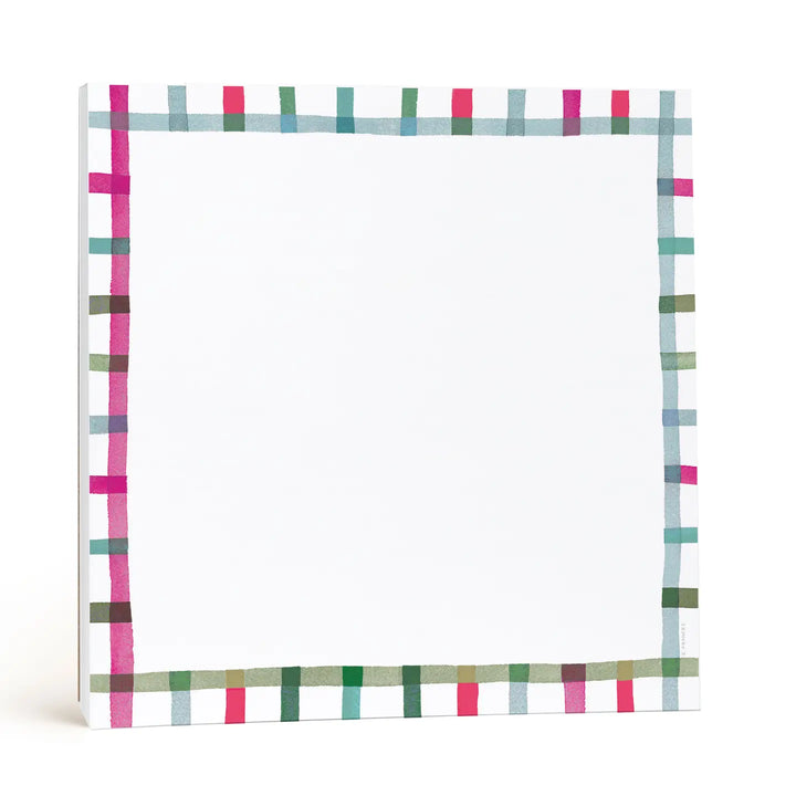 E. Frances Paper Paper Happy Plaid Chunky Notepad