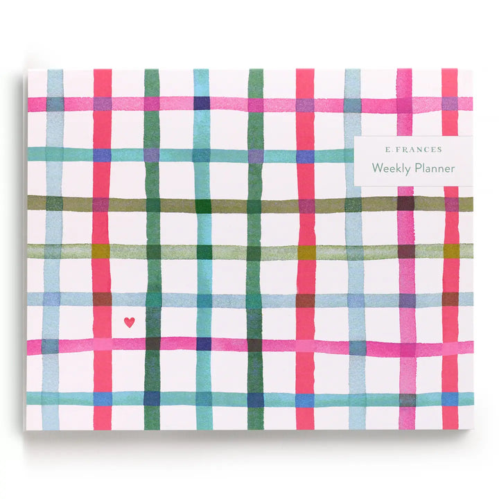 E. Frances Paper Paper Happy Plaid Covered Weekly Planner