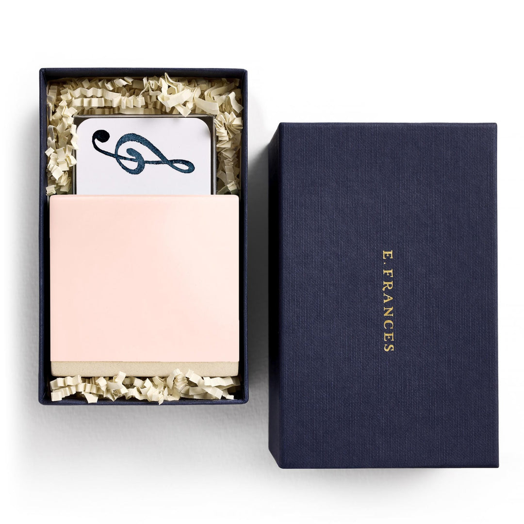 E. Frances Paper Paper Little Notes Ceramic Holder - Petal
