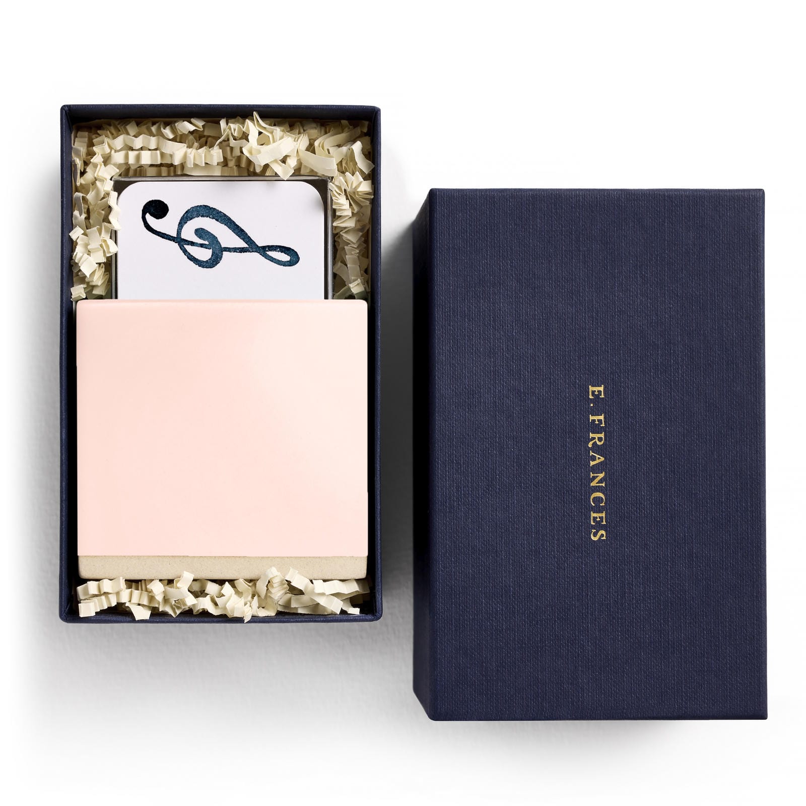 E. Frances Paper Paper Little Notes Ceramic Holder - Petal