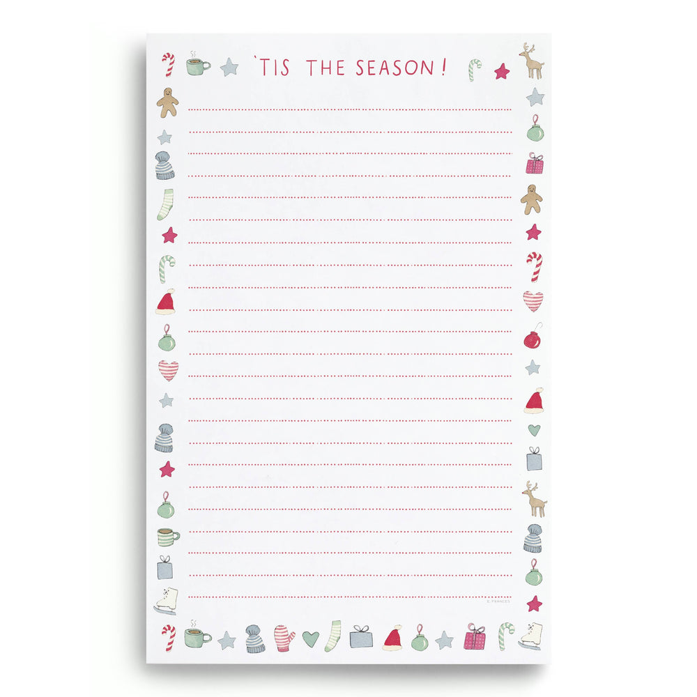 E. Frances Paper paper Merry Motif Notepad | Holiday Christmas List