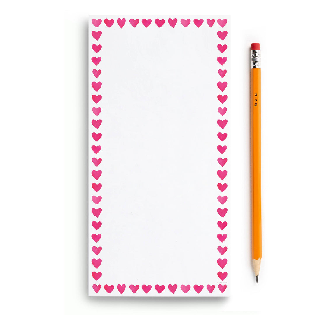 E. Frances Paper paper Mini Hearts Frame Market Notepad