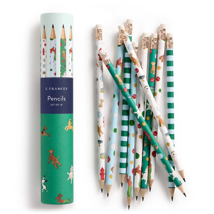 E. Frances Paper Paper Off Leash Set of 10 Pencils