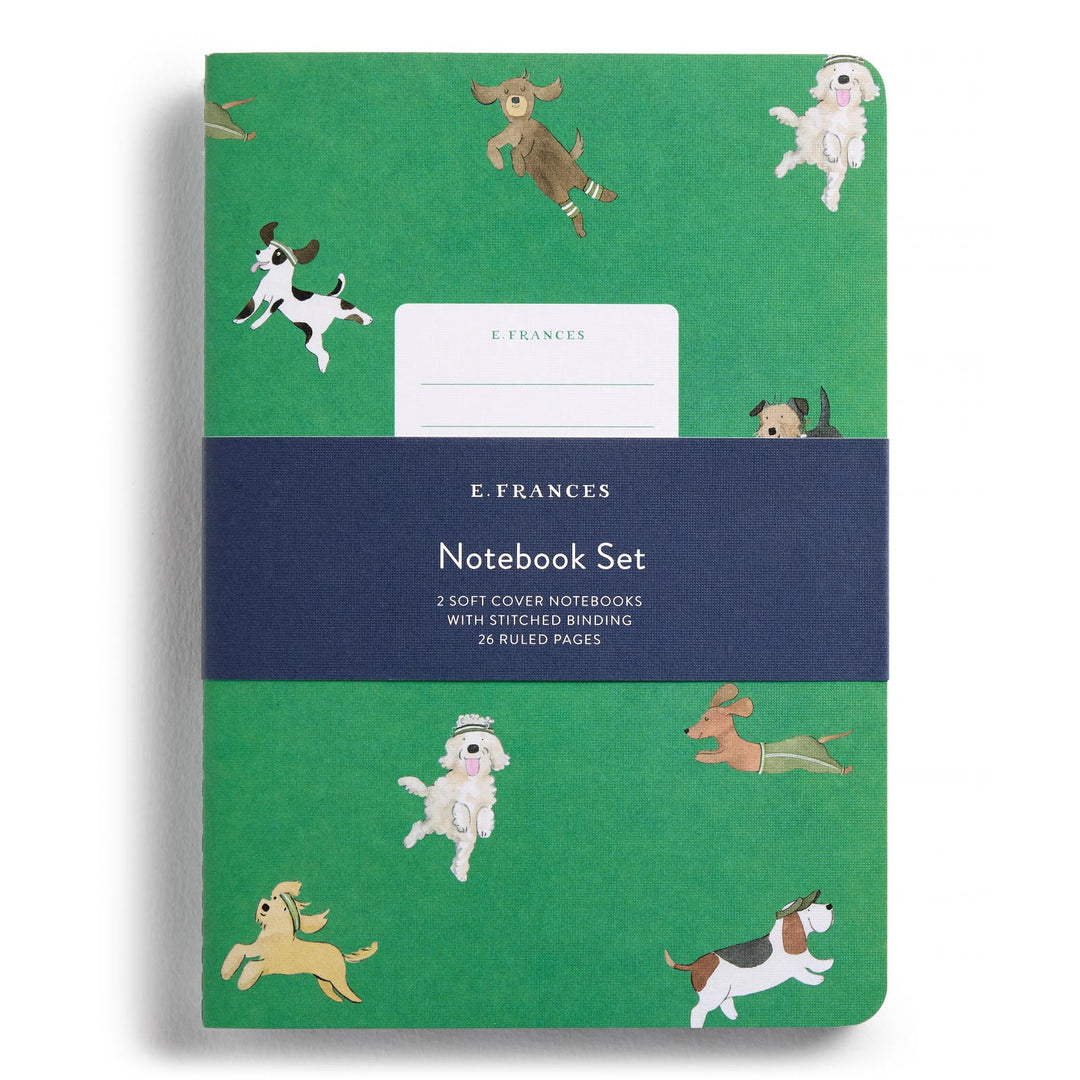 E. Frances Paper Paper Off Leash Set of Two Stitched Notebooks