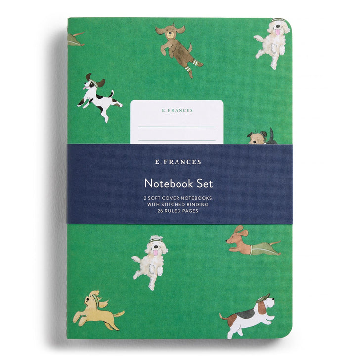 E. Frances Paper Paper Off Leash Set of Two Stitched Notebooks