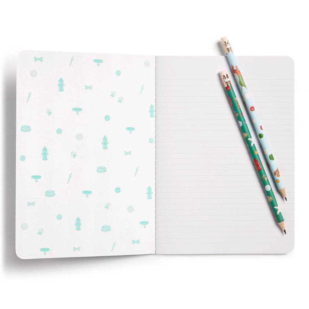 E. Frances Paper Paper Off Leash Set of Two Stitched Notebooks