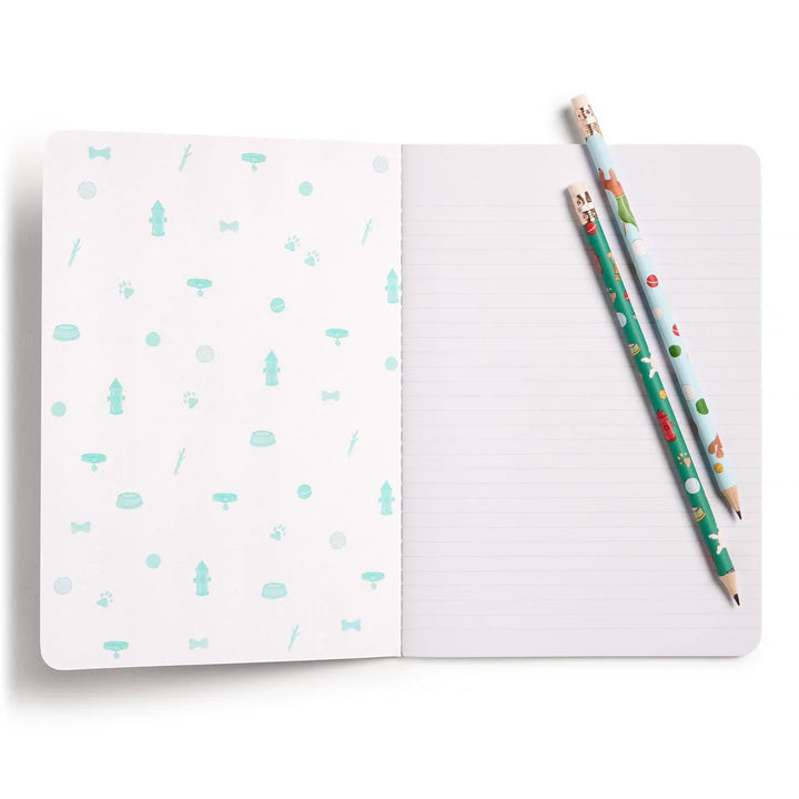 E. Frances Paper Paper Off Leash Set of Two Stitched Notebooks