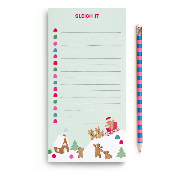 E. Frances Paper Paper Sleigh It Gingerbread Market Notepad
