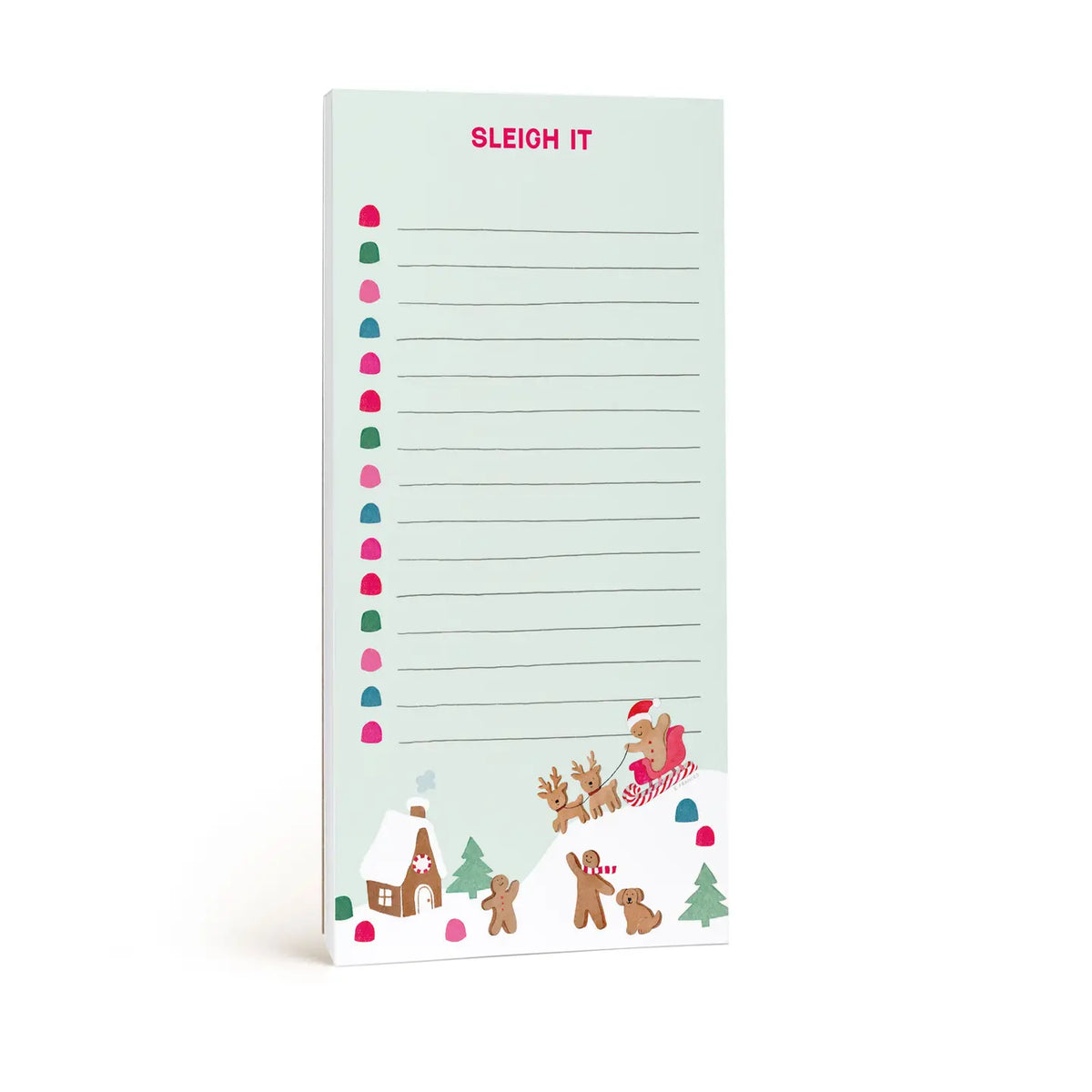 E. Frances Paper Paper Sleigh It Gingerbread Market Notepad