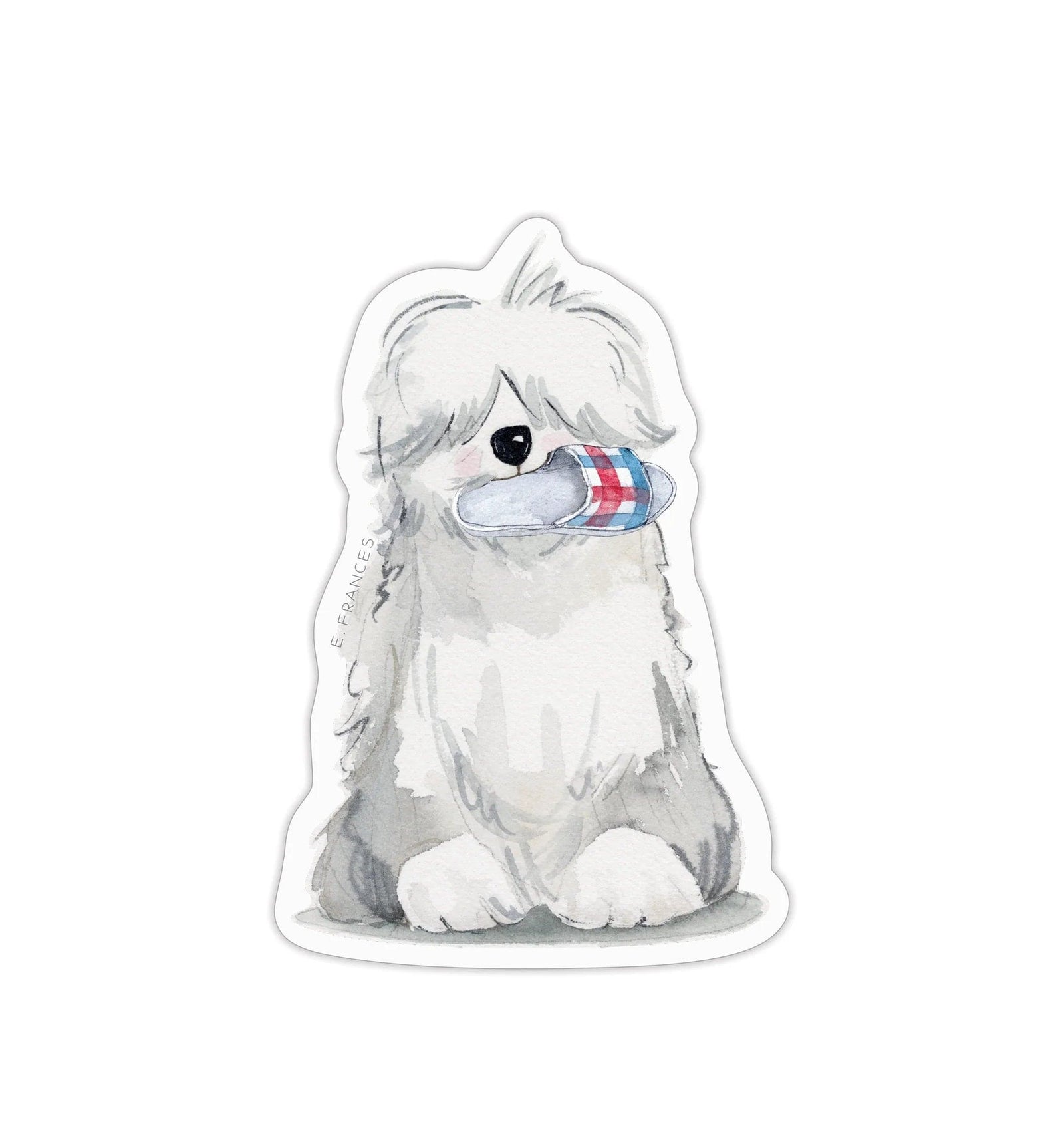 E. Frances Paper Sticker Fluffy Dog Sticker