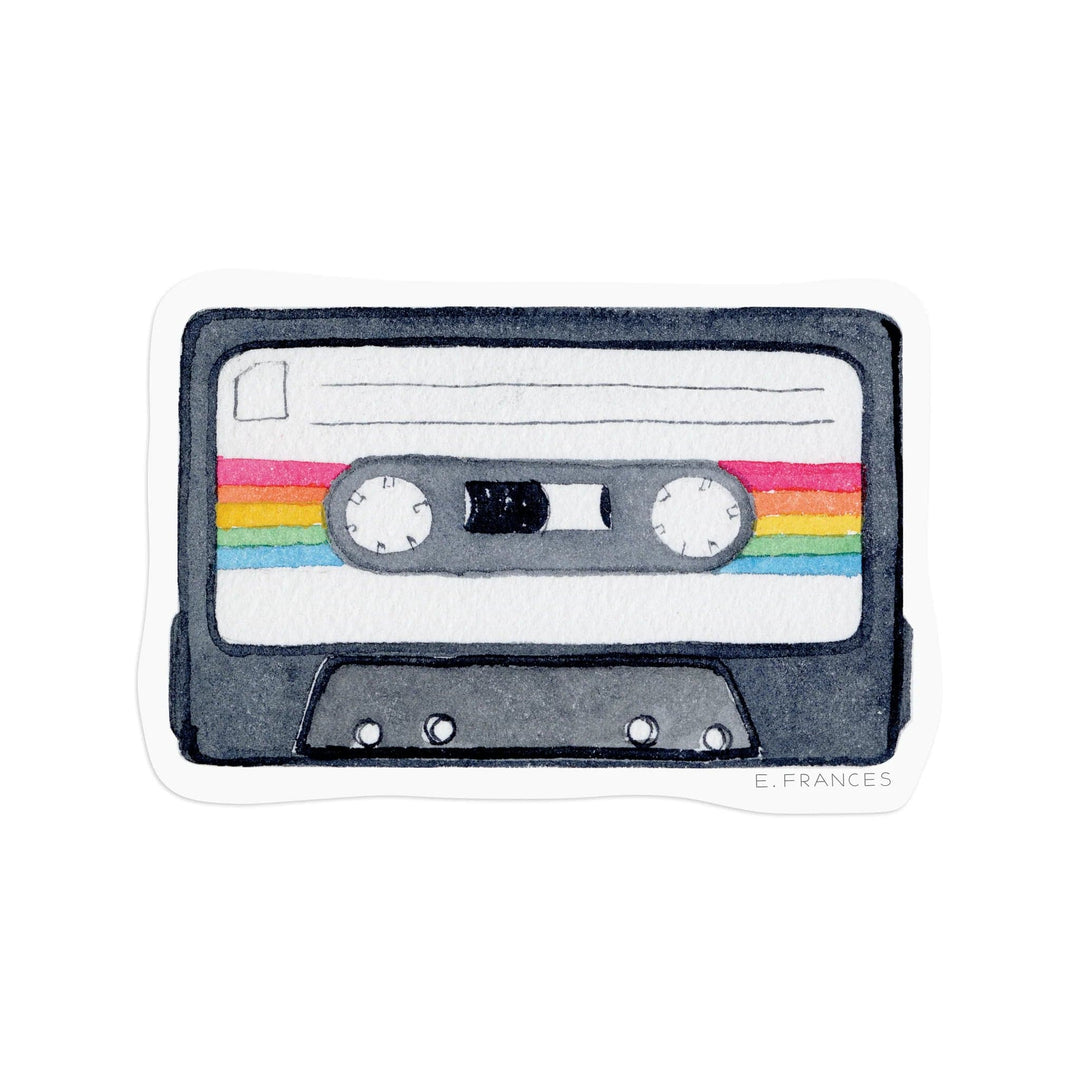 E. Frances Paper Sticker Mix Tape Sticker