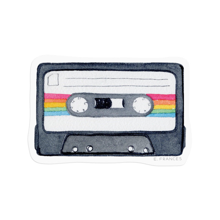 E. Frances Paper Sticker Mix Tape Sticker