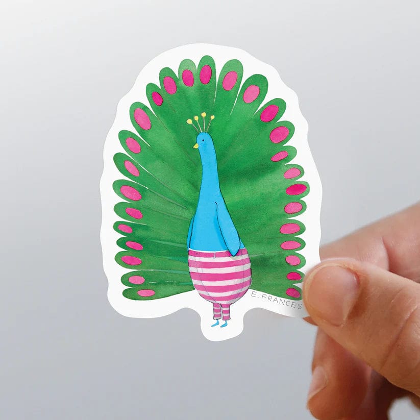 E. Frances Paper Sticker Peacock Sticker