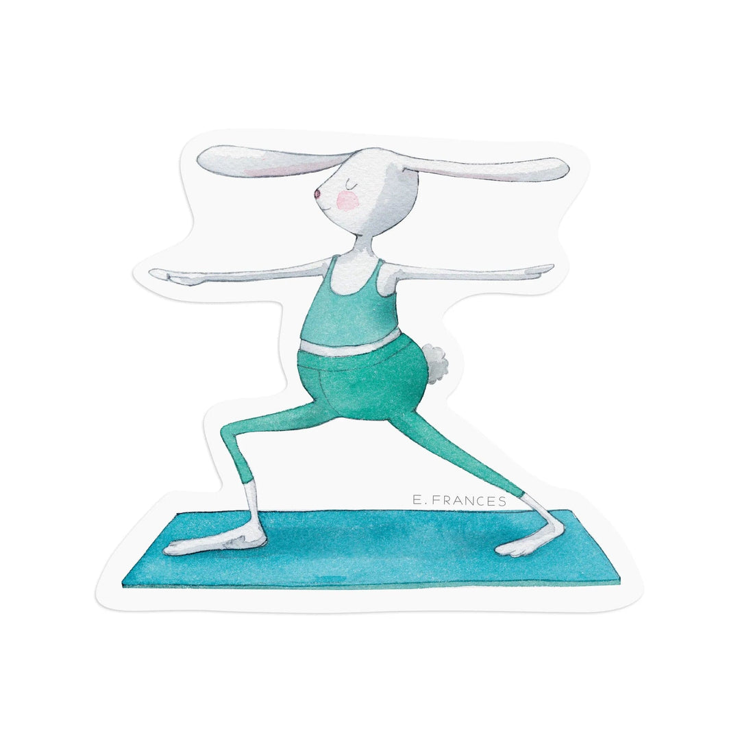 E. Frances Paper Sticker Yoga Bunny Sticker