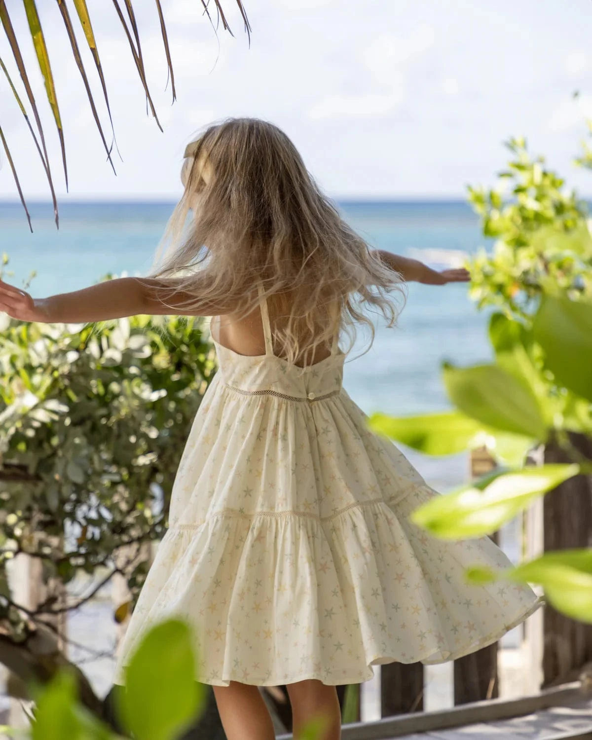 Early Sunday Baby Alice Dress - Star Fishes