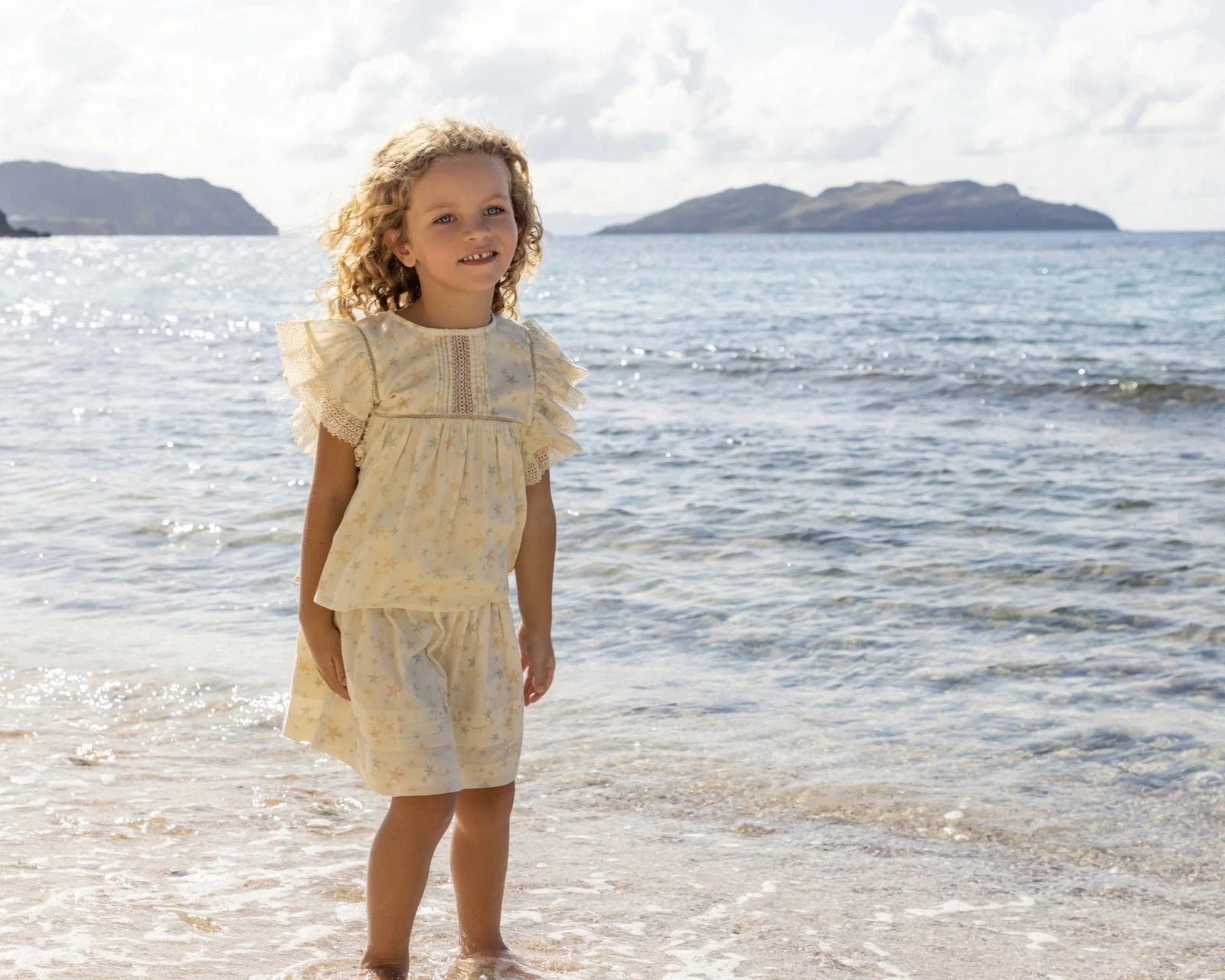 Early Sunday Baby Charlie Blouse - Star Fishes