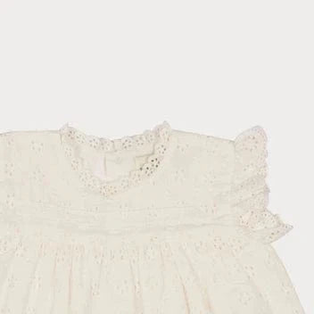 Early Sunday Baby Susie Baby Dress + Bloomer - Ivory