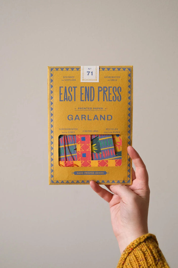 East End Press Party Bright Happy Birthday Sewn Garland