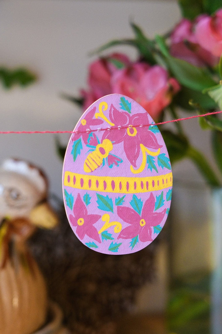 East End Press Party Easter Egg Sewn Garland