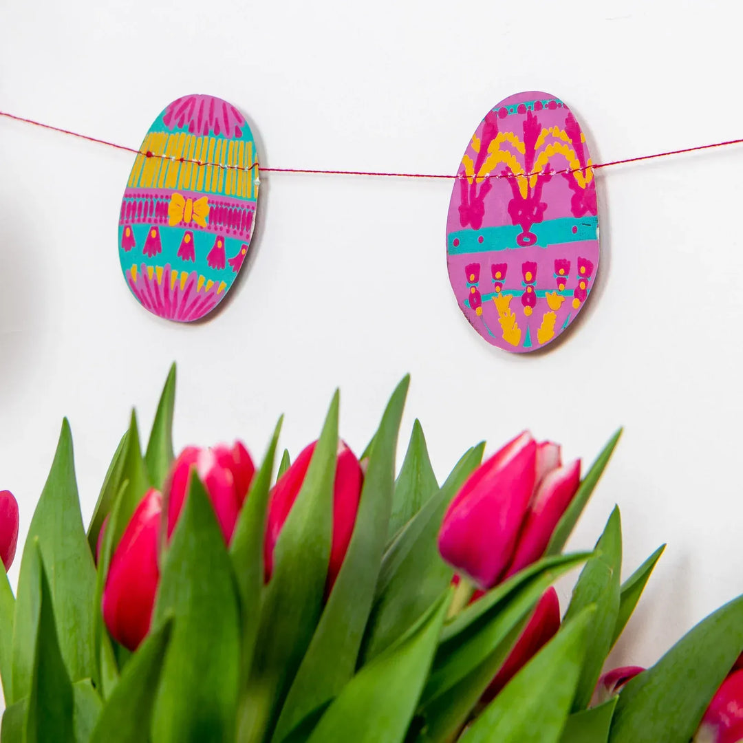 East End Press Party Easter Egg Sewn Garland