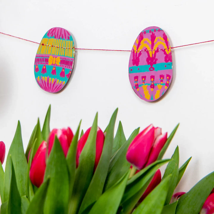 East End Press Party Easter Egg Sewn Garland