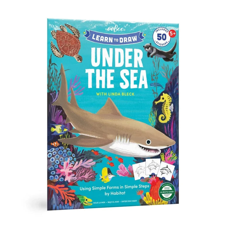 eeBoo Baby Learn To Draw Under the Sea with Stickers | eeBoo