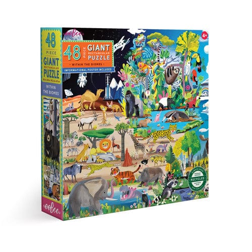 eeBoo Baby Within the Biome 48 Pc Giant Puzzle | eeBoo