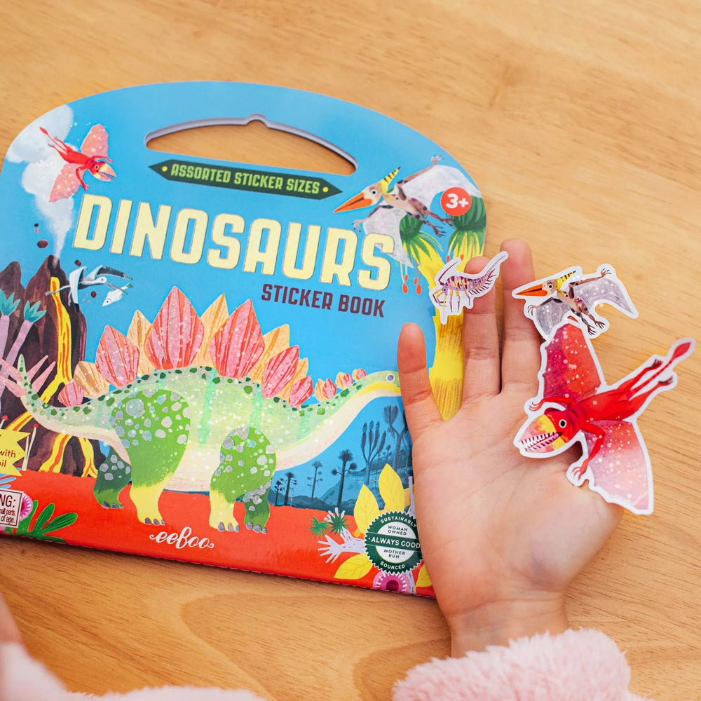 eeBoo Cards Dinosaurs Shiny Stickers | eeBoo