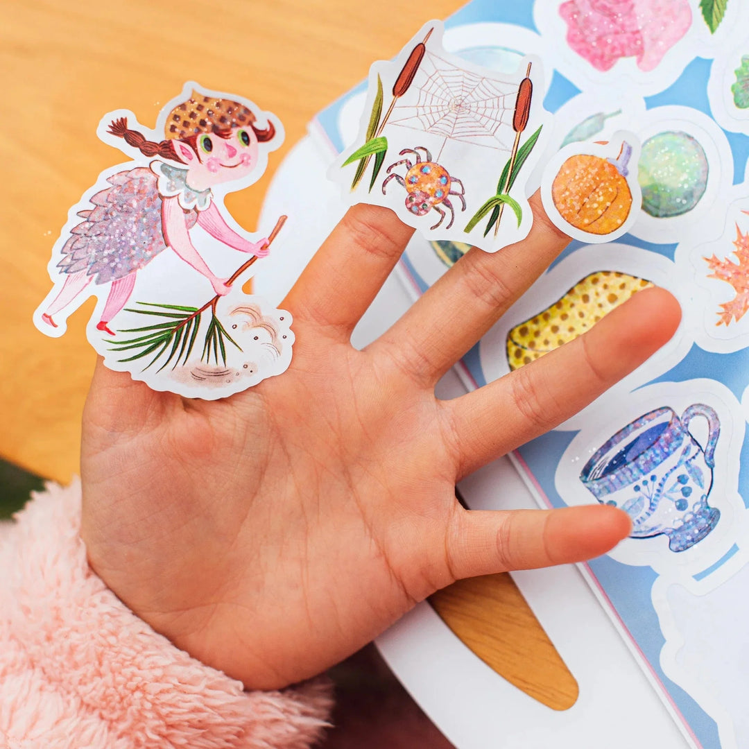 eeBoo Cards Magical Creatures Shiny Stickers | eeBoo