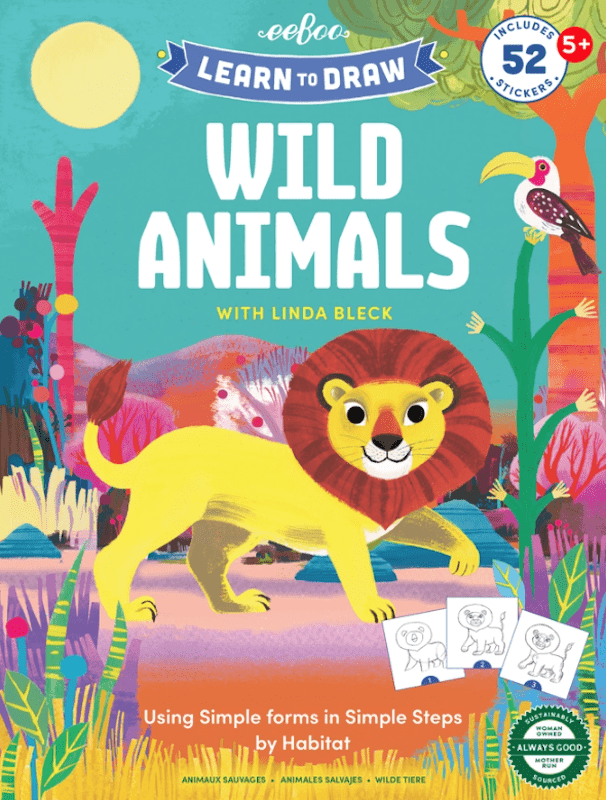 eeBoo Drawing Book Learn to Draw Wild Animals | eeBoo