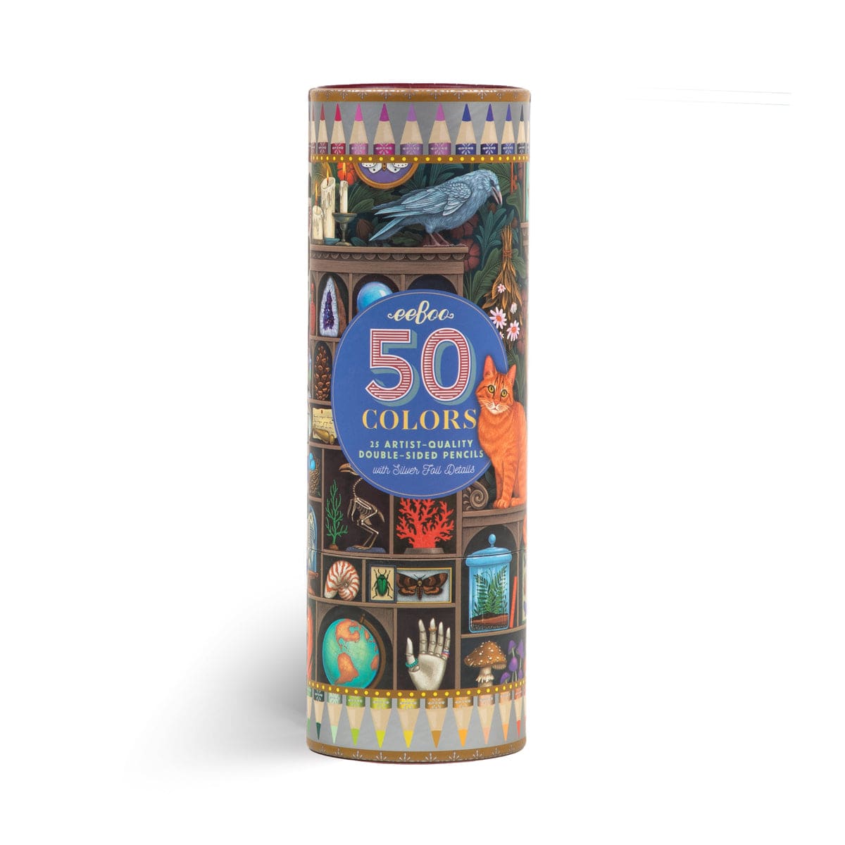 eeBoo Gifts Alchemist's Cabinet 25 Double Sided Pencil | eeBoo