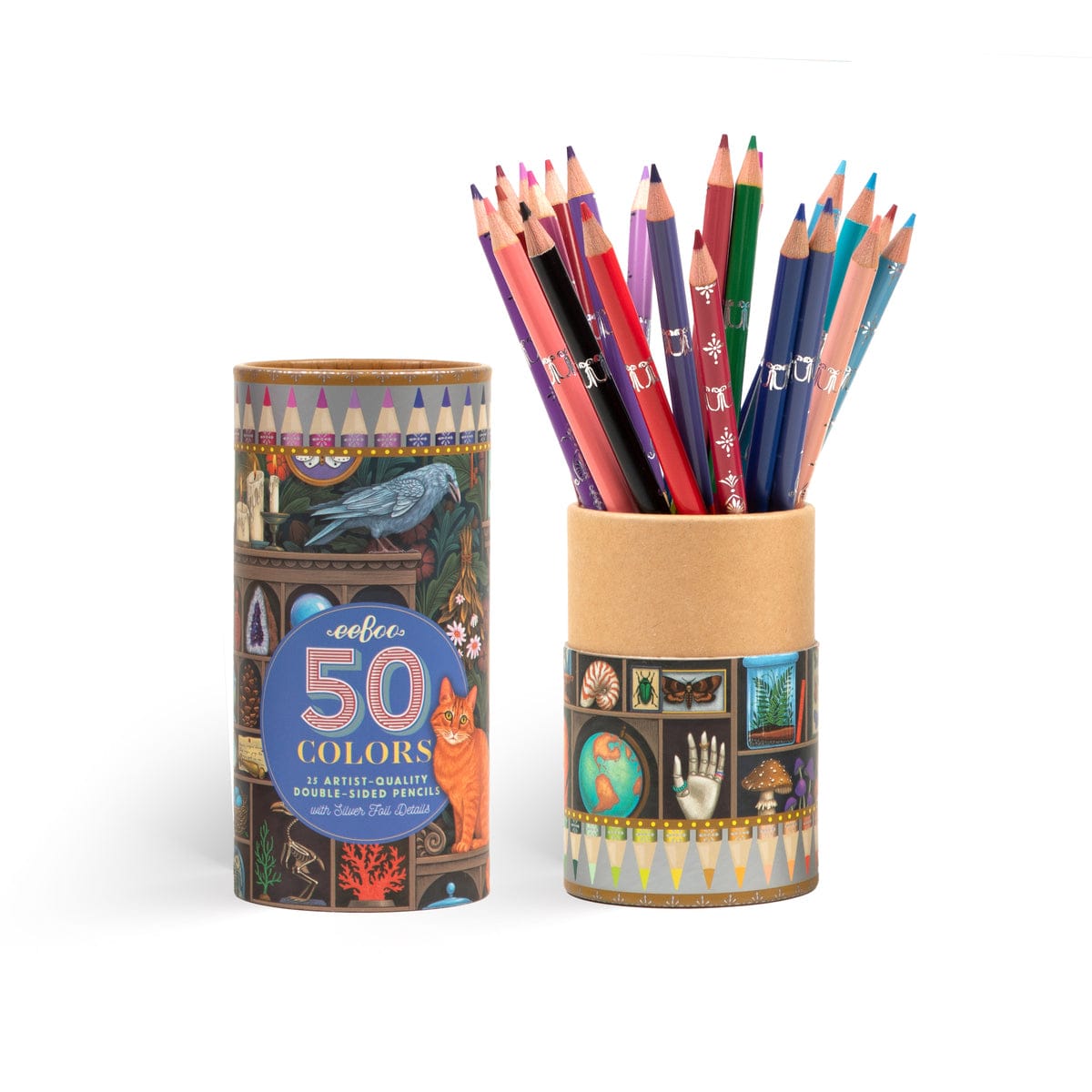 eeBoo Gifts Alchemist's Cabinet 25 Double Sided Pencil | eeBoo
