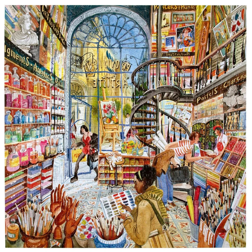 eeBoo Gifts Artist Provisions 1000 Piece Puzzle | eeBoo