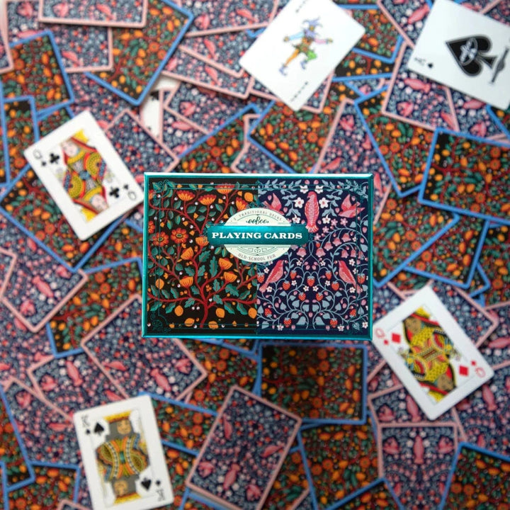 eeBoo Gifts Birds & Flowers Playing Cards | eeBoo