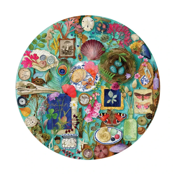 eeBoo Gifts Collecting Nature 500 Piece Round Puzzle | eeBoo