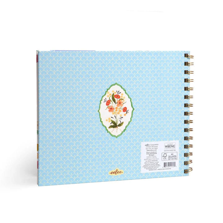 Eeboo Gifts Flora's Hardcover Artist Sketchbook | eeBoo