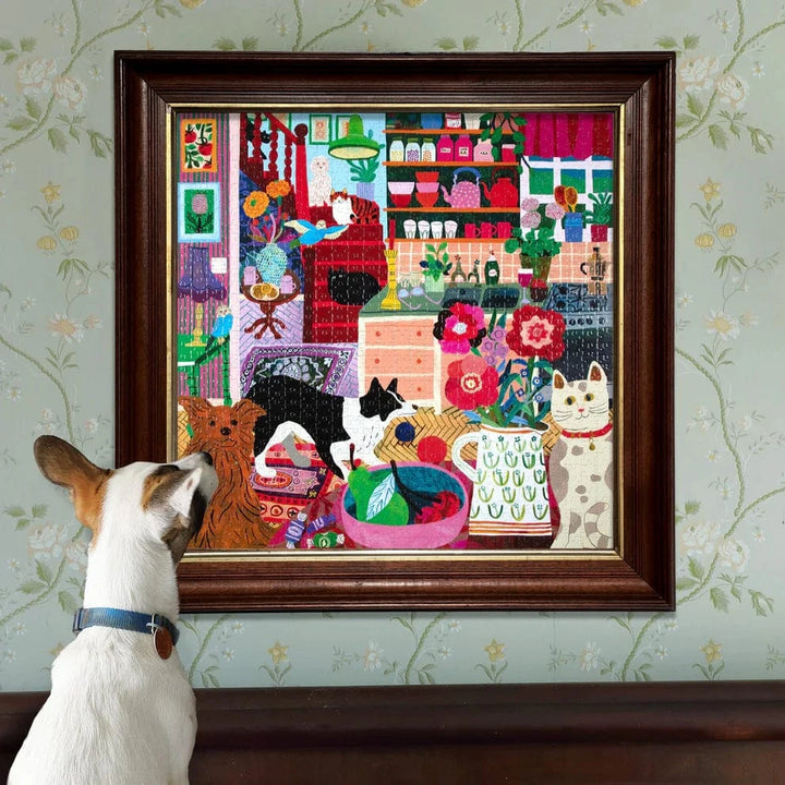 eeBoo Gifts Pets in the Kitchen 1000 Piece Puzzle | eeBoo