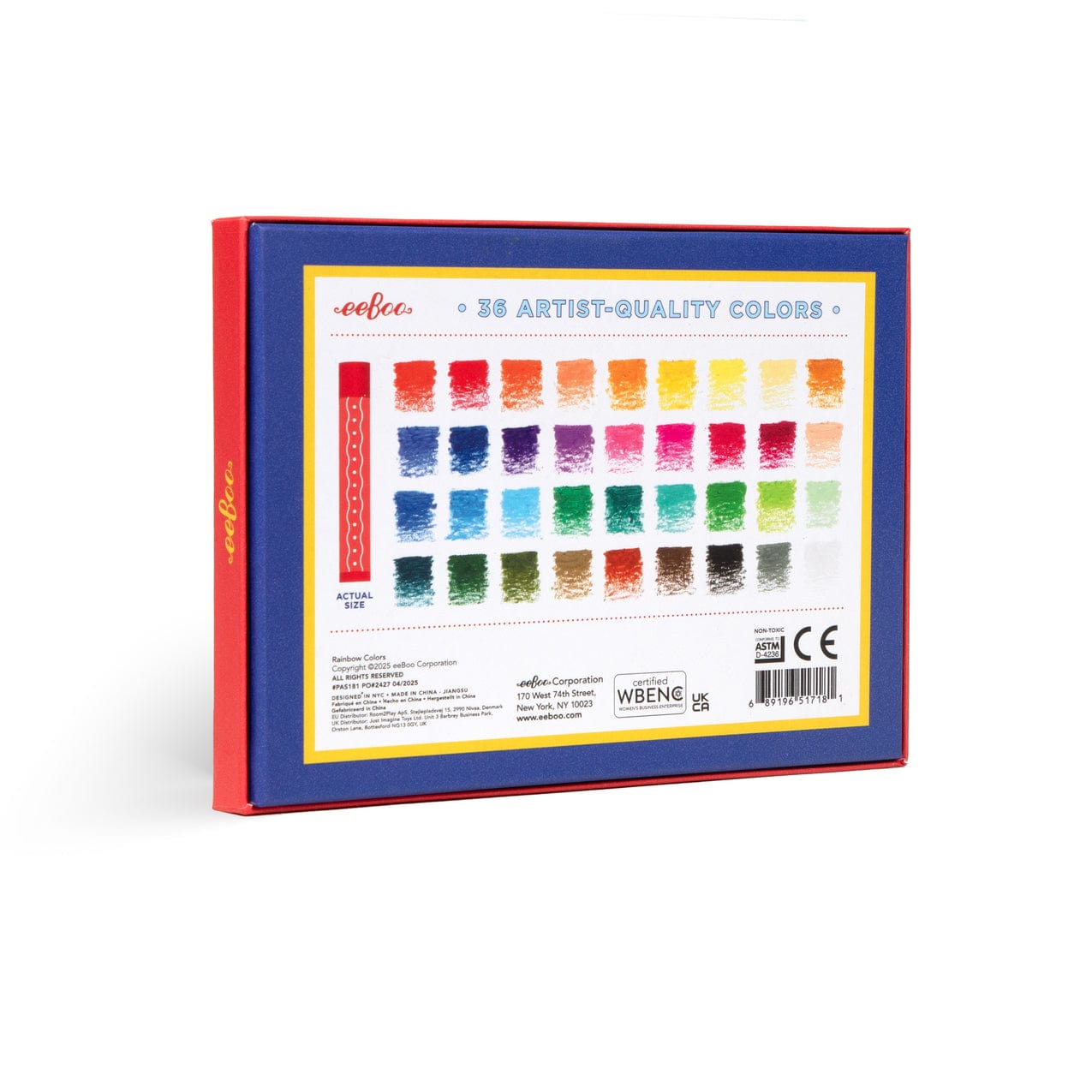 eeBoo Gifts Rainbow 36 Oil Pastels | eeBoo