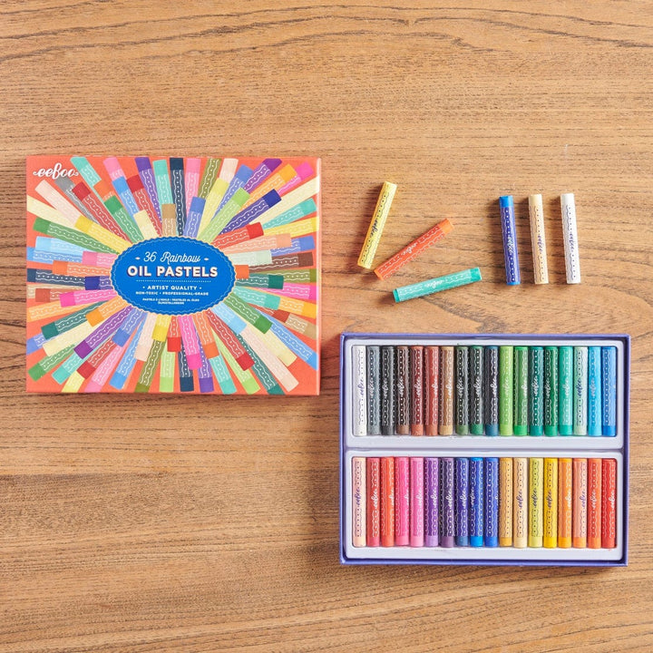 eeBoo Gifts Rainbow 36 Oil Pastels | eeBoo