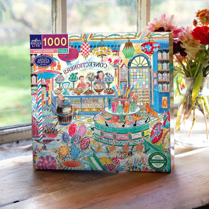 eeBoo Gifts Sweet Shoppe 1000 Piece Puzzle | eeBoo