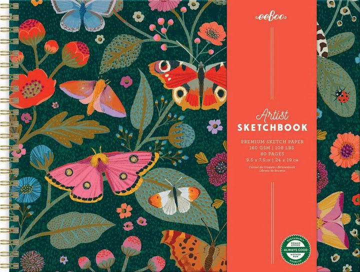 Eeboo Gifts Victoria's Hardcover Artist Sketchbook | eeBoo