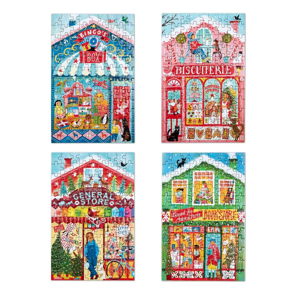 Eeboo Holiday Christmas Market 100 Pc Puzzle | eeBoo