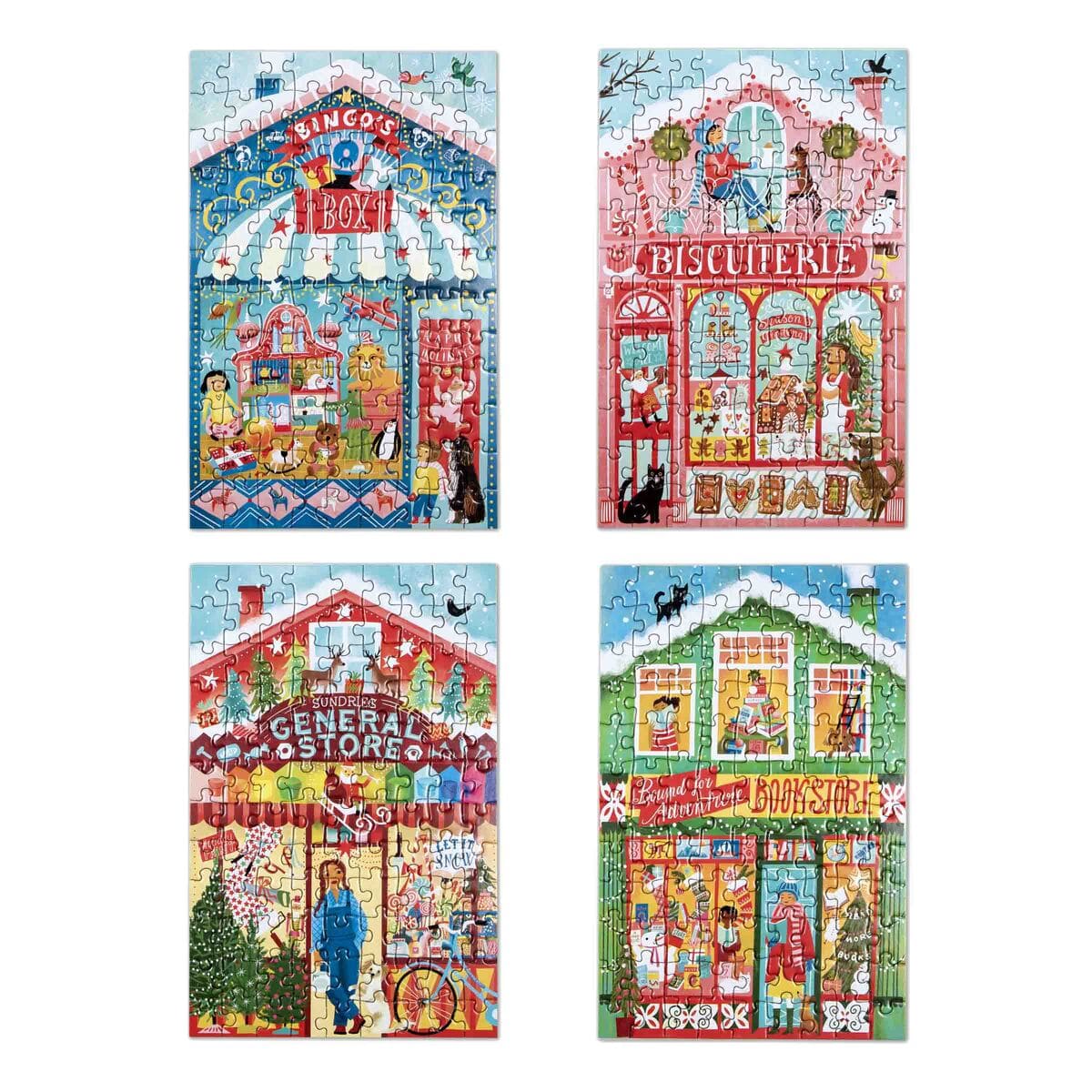 Eeboo Holiday Christmas Market 100 Pc Puzzle | eeBoo