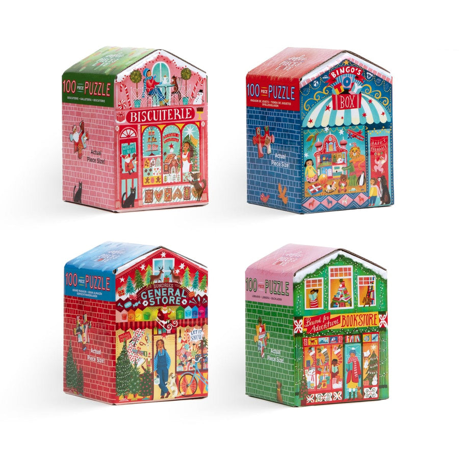 Eeboo Holiday Christmas Market 100 Pc Puzzle | eeBoo
