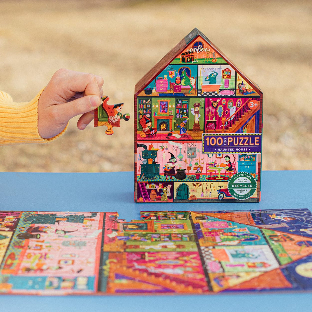Eeboo Holiday Haunted House 100 Pc Puzzle | eeBoo