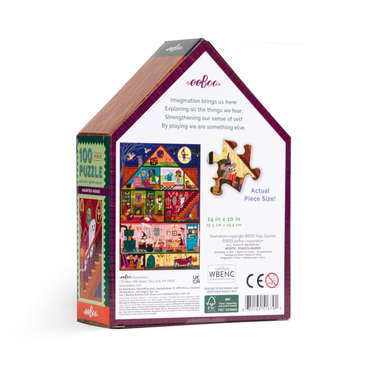 Eeboo Holiday Haunted House 100 Pc Puzzle | eeBoo