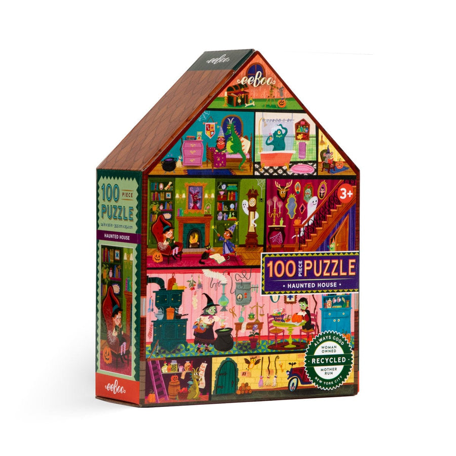 Eeboo Holiday Haunted House 100 Pc Puzzle | eeBoo