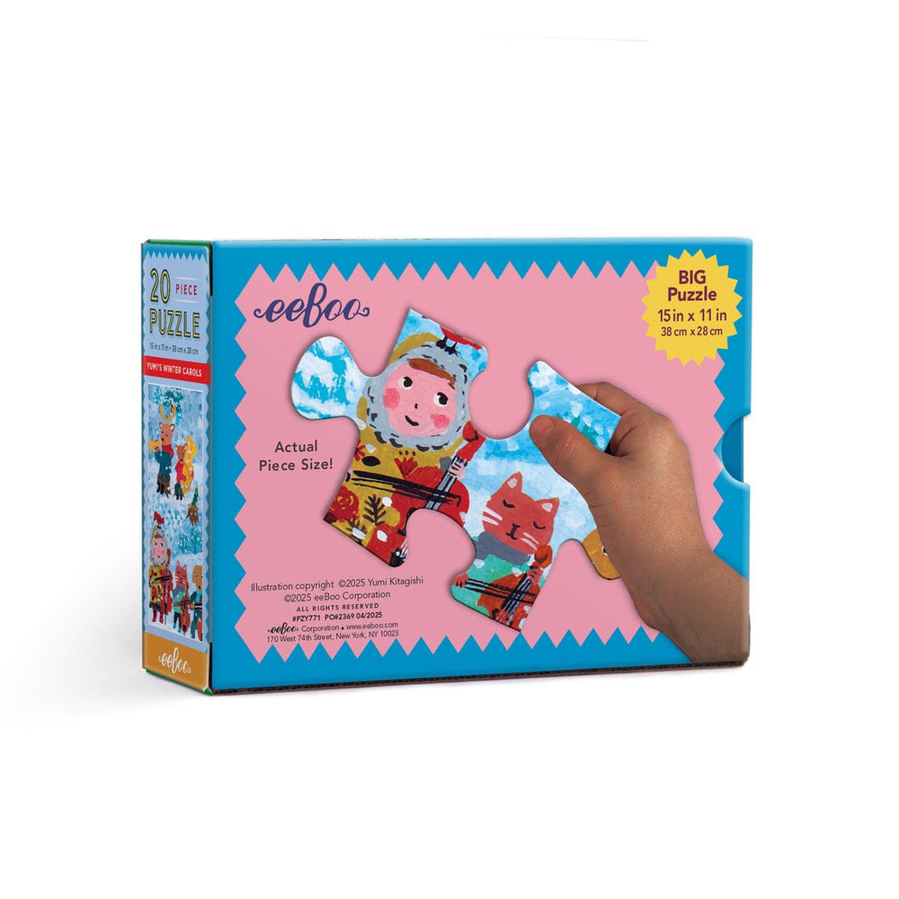 Eeboo Holiday Yumi's Winter Carols 20 Pc Puzzle | eeBoo